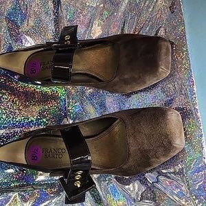 FRANCO SARTO BROWN CHUNKY MARYJANE SIZE 8.5
